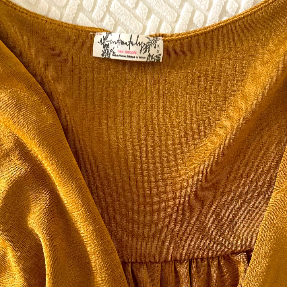 We The Free Mustard Bodysuit